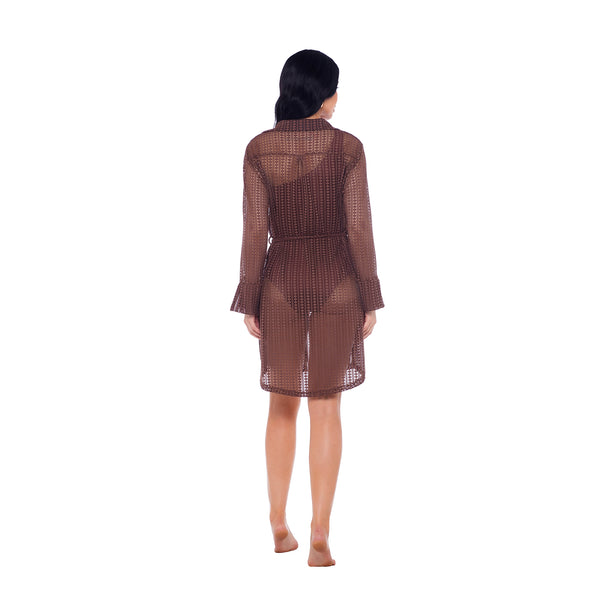 Chemise de Renda Marrom