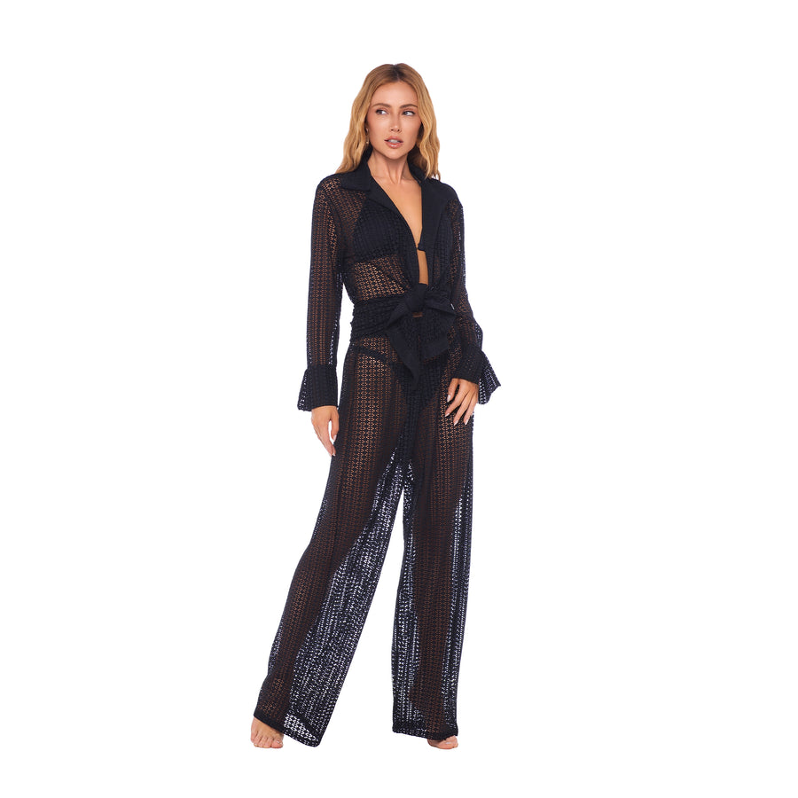 Calça de Renda Preta