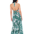 Vestido Longo Tule Estampado Estampa 38E