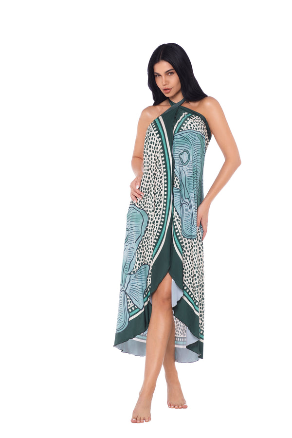 Saia Saída de Praia com Estampa Localizada