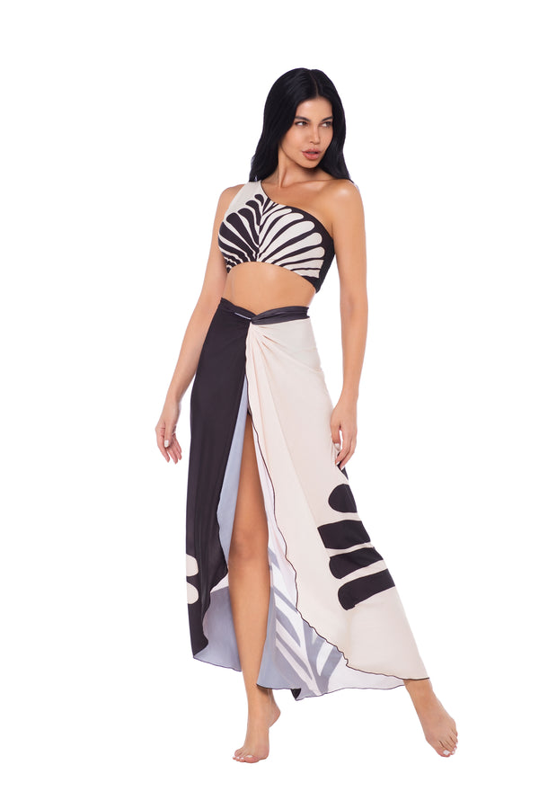 Saia Saída de Praia com Estampa Localizada