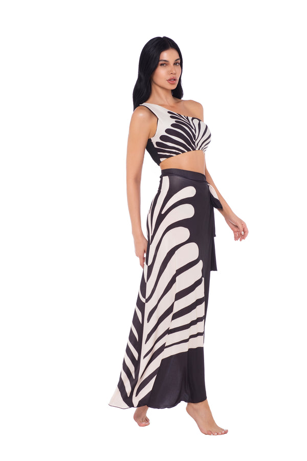 Saia Saída de Praia com Estampa Localizada