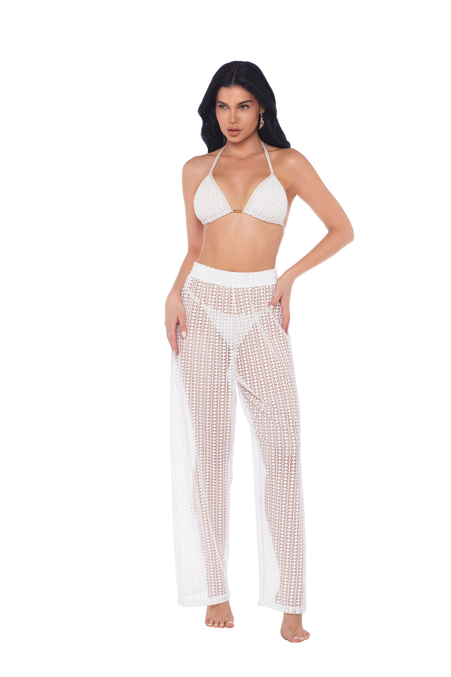 Calça de Renda Branca